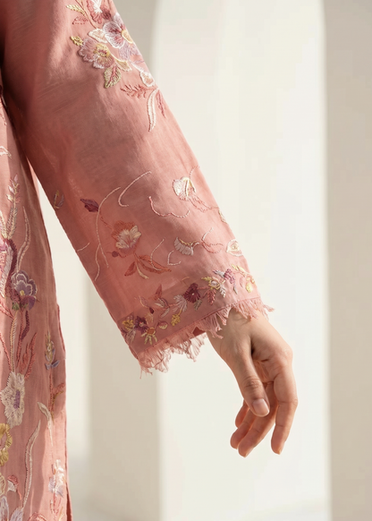 Indian Pink 3 Piece Lawn Suit Online in Dubai UAE Abudhabi Ajman Sharjah