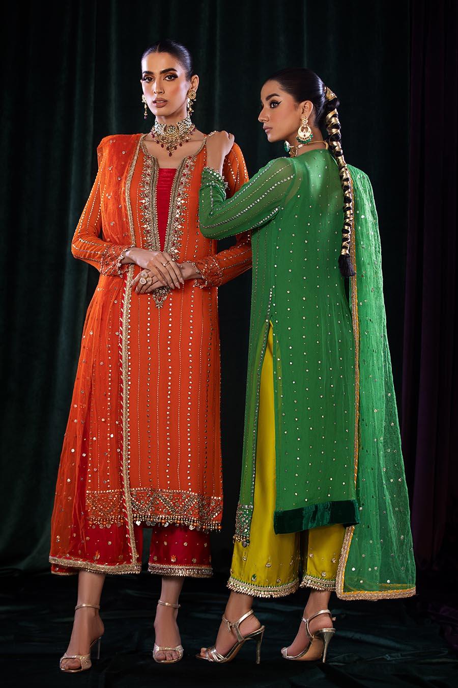 Handmade Pure Chiffon Designer Suit with Chiffon Dupatta Size 40