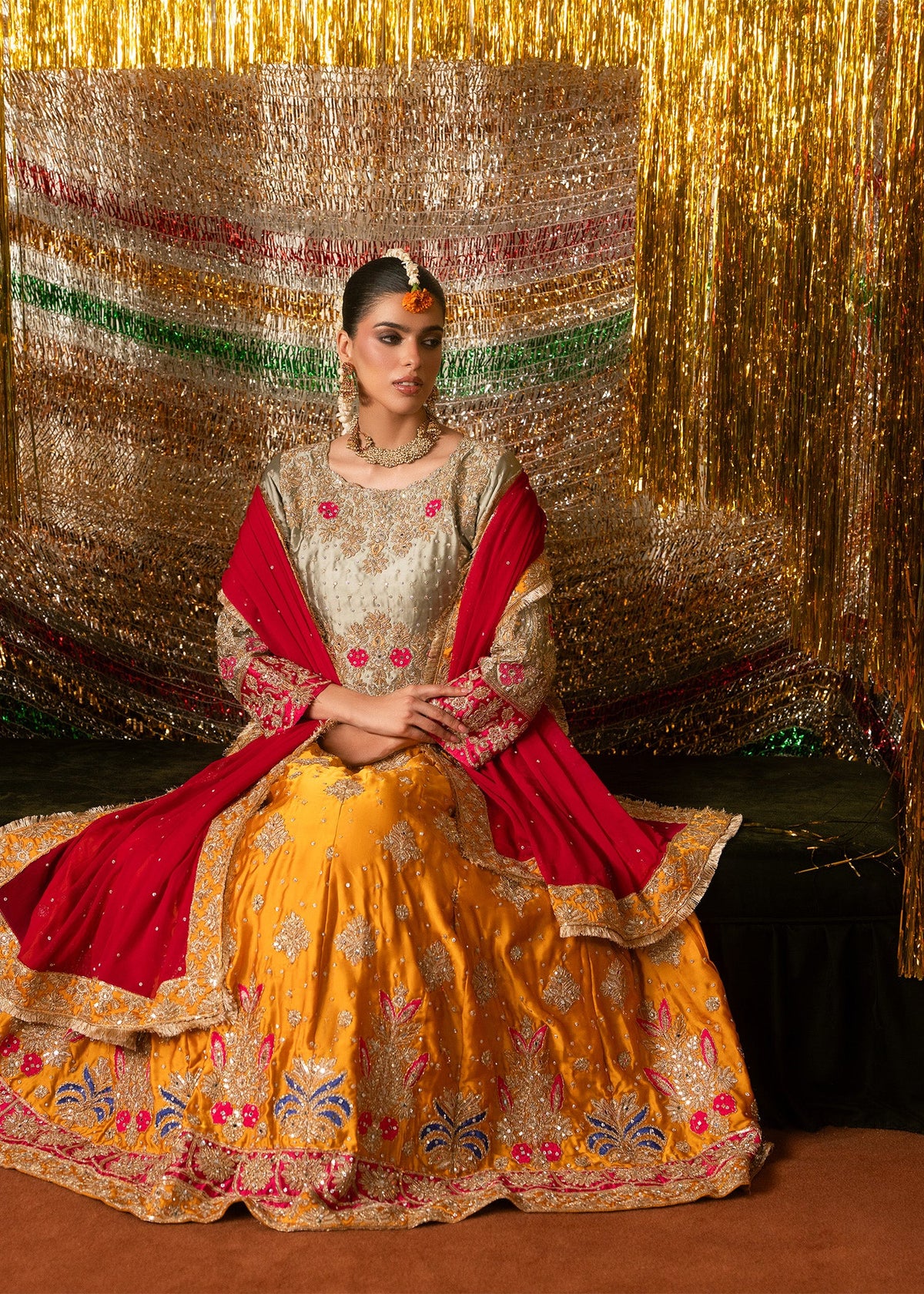 Intricate Embroidered Lehenga Choli for Formal Occasions Online in UK USA Canada