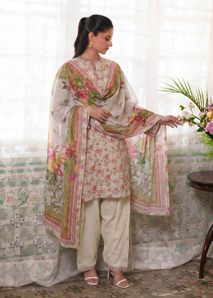 Ivory Lawn Embroidered Salwar Suit Online in Dubai UAE Abudhabi Ajman Sharjah