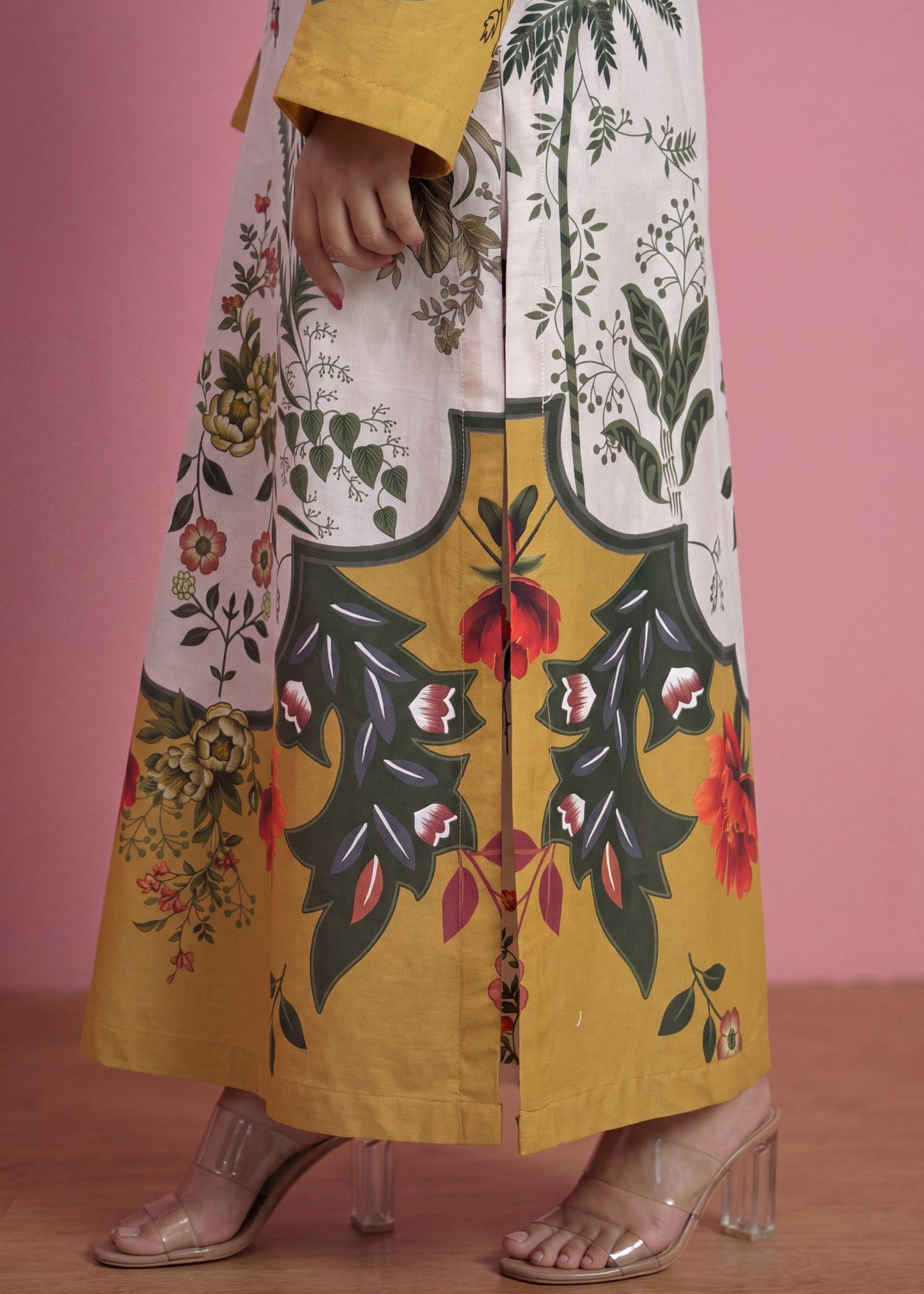 Ivory Lawn Embroidered Suit Online in Dubai DXB UAE Abudhabi Meena Bazaar