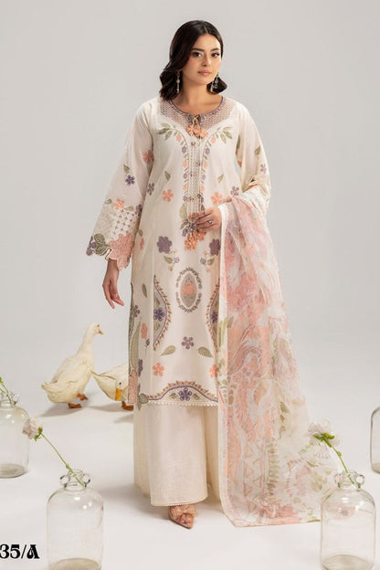 Ivory Lawn Readymade Pakistani Suit Online in Dubai UAE Abudhabi Ajman Sharjah