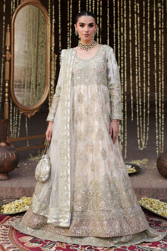 Ivory Organza Festive Salwar Kameez Online in Dubai UAE Abudhabi Ajman Sharjah