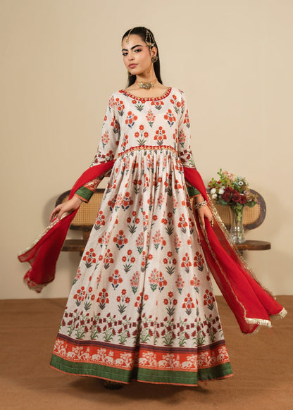 Ivory Pishwas with Chiffon Dupatta Online in Sri Lanka India Australia