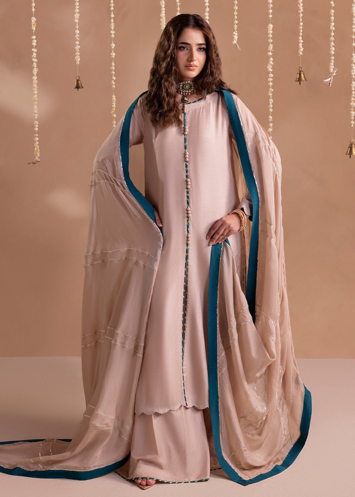 Ivory Raw Silk Sharara with Dupatta Online in Sri Lanka India Australia