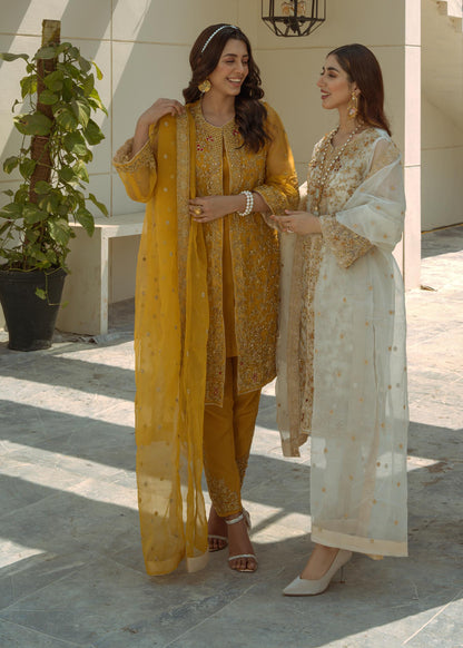 Ivory Raw Silk Trouser with Adda Work Online in KSA Riyadh Saudi Arabia Oman Bahrain Qatar