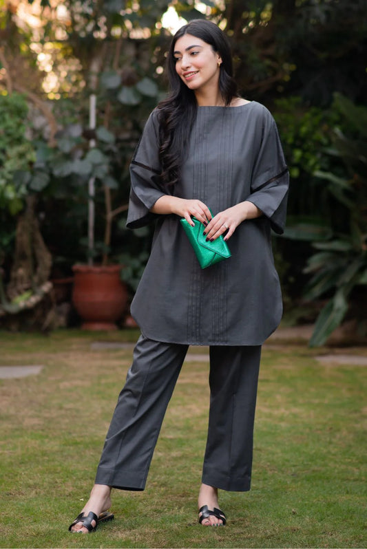 Jet Grey Co-ord Set