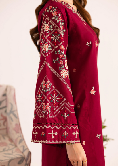 2 Piece Embroidered Lawn Kurta Set Online in Sri Lanka India Australia
