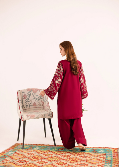 Summer Wear Lawn Embroidered Kurta Set Online in KSA Riyadh Saudi Arabia Oman Bahrain Qatar