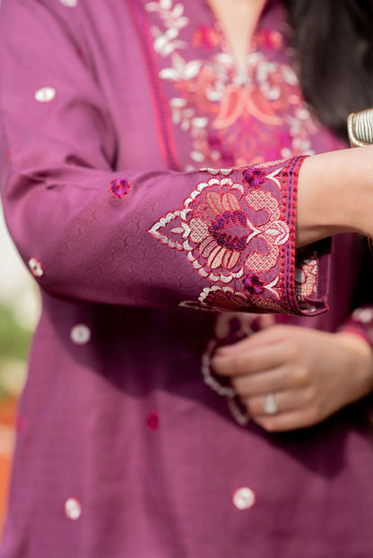 Embroidered Kurta with Straight Pants