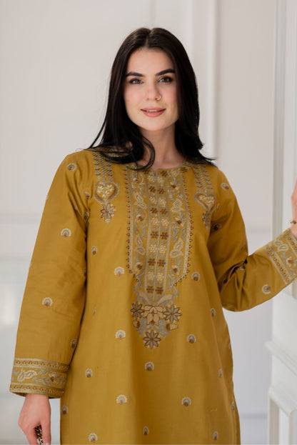 Embroidered Kurta Pant Set