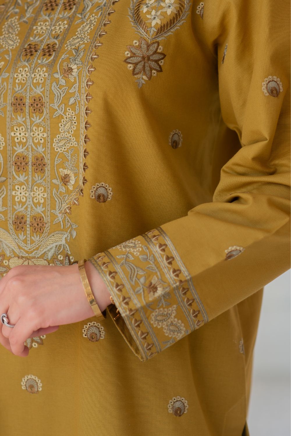 Embroidered Kurta Pant Set