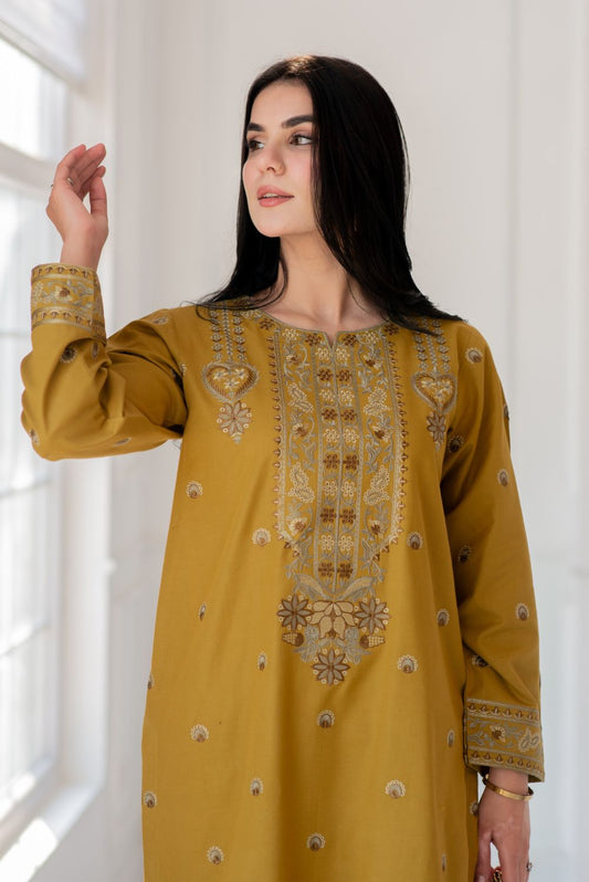 Embroidered Kurta Pant Set