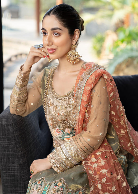 Ladies Banarasi Jamawar Trouser Suit with Net Dupatta Online in UK USA Canada
