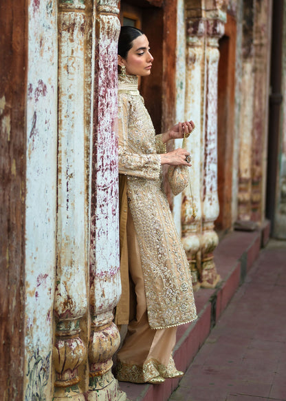 Ladies Beige Net Shalwar Kameez Wedding Guest Wear Online in UK USA Canada
