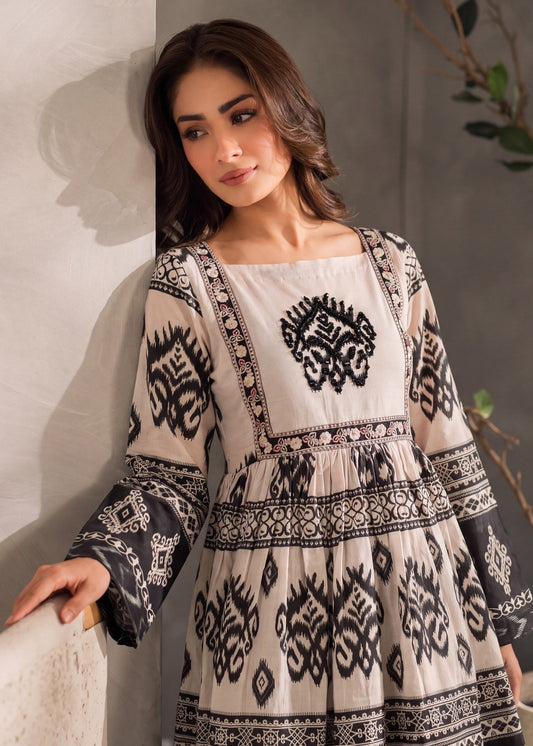 Ladies Black Embellished Lawn Sharara Online in UK USA Canada