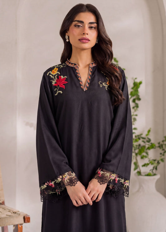 Ladies Black Embroidered Kaftan Online in UK USA Canada