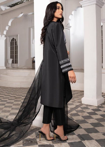 Ladies Black Embroidered Kattan Silk Shalwar Kameez Online in UK USA Canada