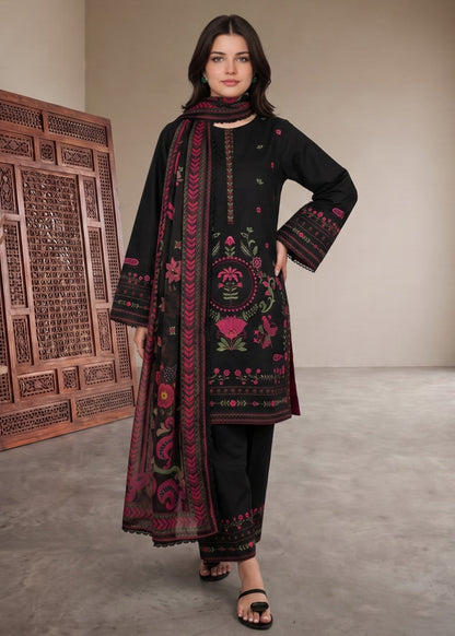 Ladies Black Embroidered Kurta Set Online in UK USA Canada