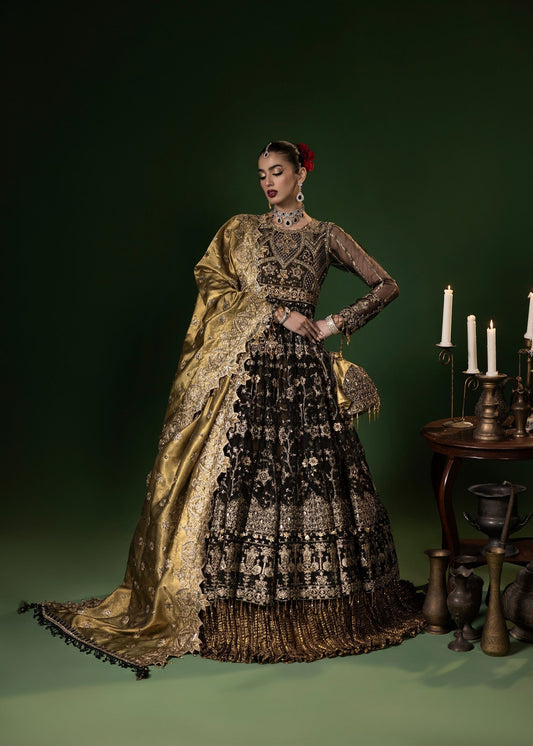 Ladies Black Embroidered Net Shalwar Kameez Online in UK USA Canada