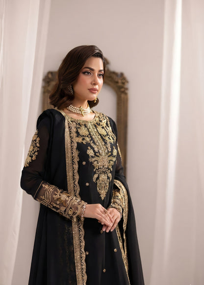 Ladies Black Embroidered Salwar Kameez Online in UK USA Canada