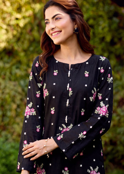 Ladies Black Embroidered Salwar Kameez Online in UK USA Canada