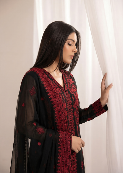 Ladies Black Festive Wear Salwar Kameez Online in KSA Riyadh Saudi Arabia Oman Bahrain Qatar