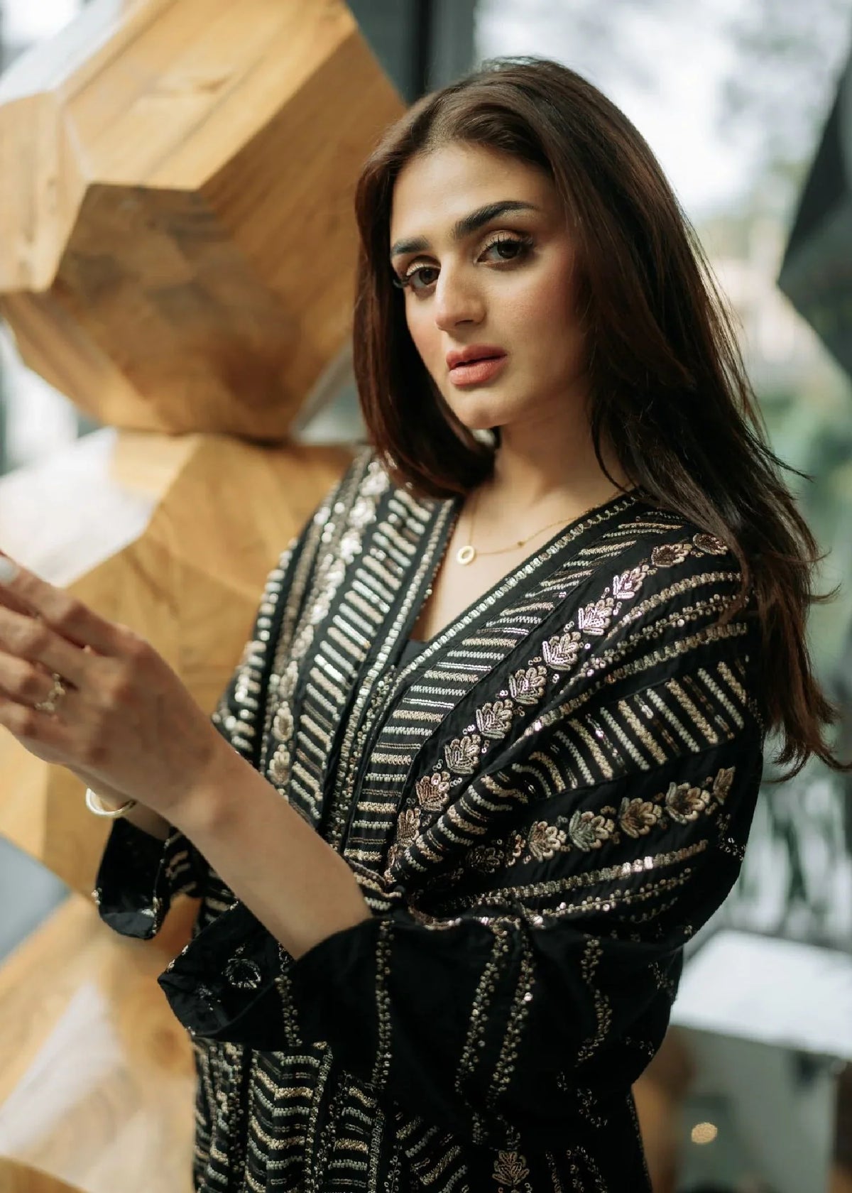 Ladies Black Linen Kaftan Online in Sri Lanka India Australia
