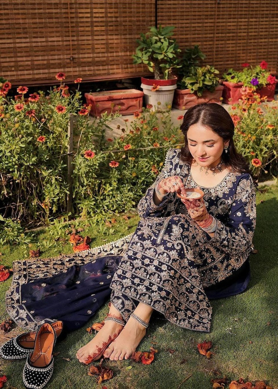 Ladies Blue Embroidered Chiffon Shalwar Kameez Online in UK USA Canada
