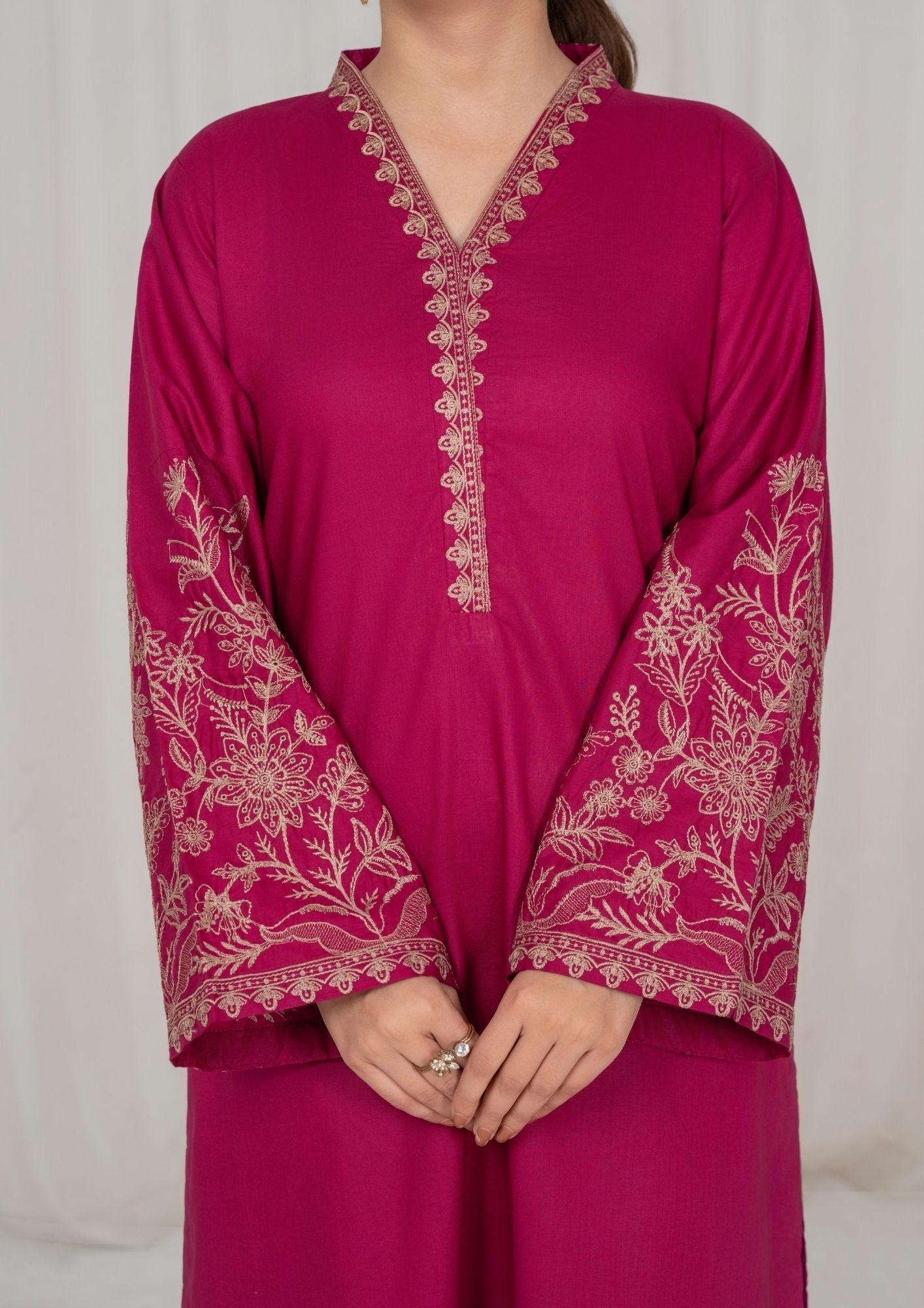 Ladies Burgundy Embroidered Lawn Shalwar Kameez Online in UK USA Canada