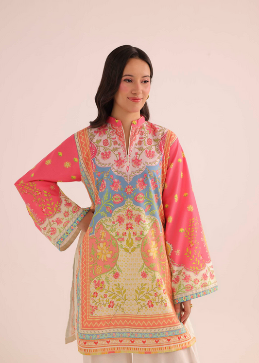 Ladies Casual Poly Lawn Kurti Online in UK USA Canada