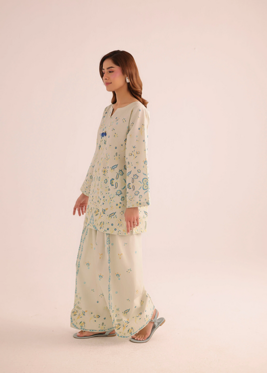 Ladies Casual Sage Green Kurta Pajama Online in UK USA Canada