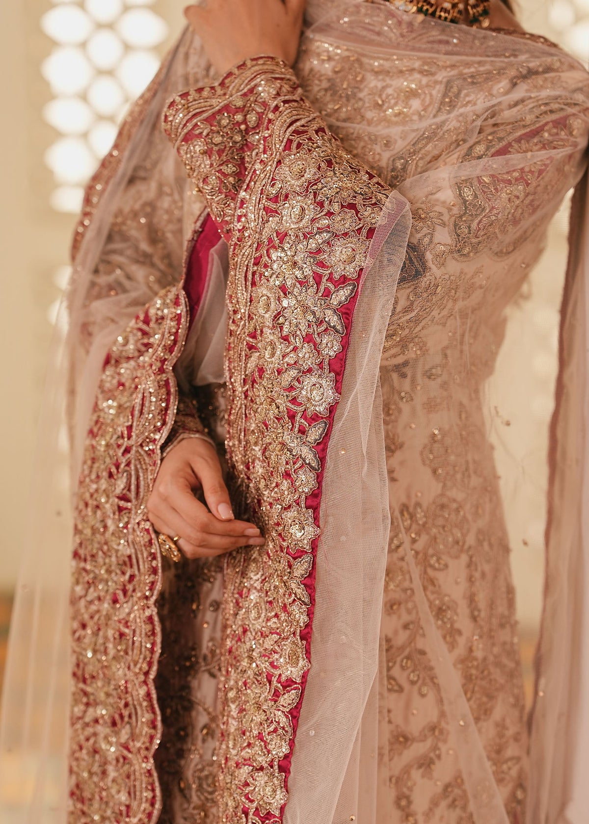 Ladies Champagne Embroidered Shalwar Kameez Online in UK USA Canada