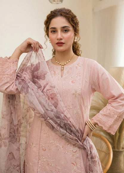 Ladies Cotton Shalwar Kameez Pink Online in UK USA Canada
