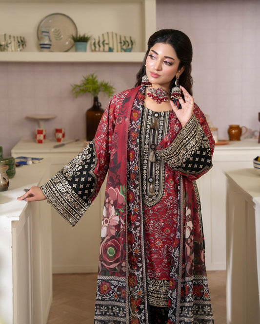 Ladies Crimson Lawn Salwar Kameez Online in KSA Riyadh Saudi Arabia Oman Bahrain Qatar