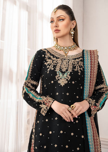 Ladies Embellished Black Shalwar Kameez Online in UK USA Canada