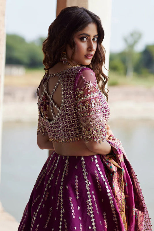 Ladies Embellished Burgundy Net Shalwar Kameez Online in UK USA Canada