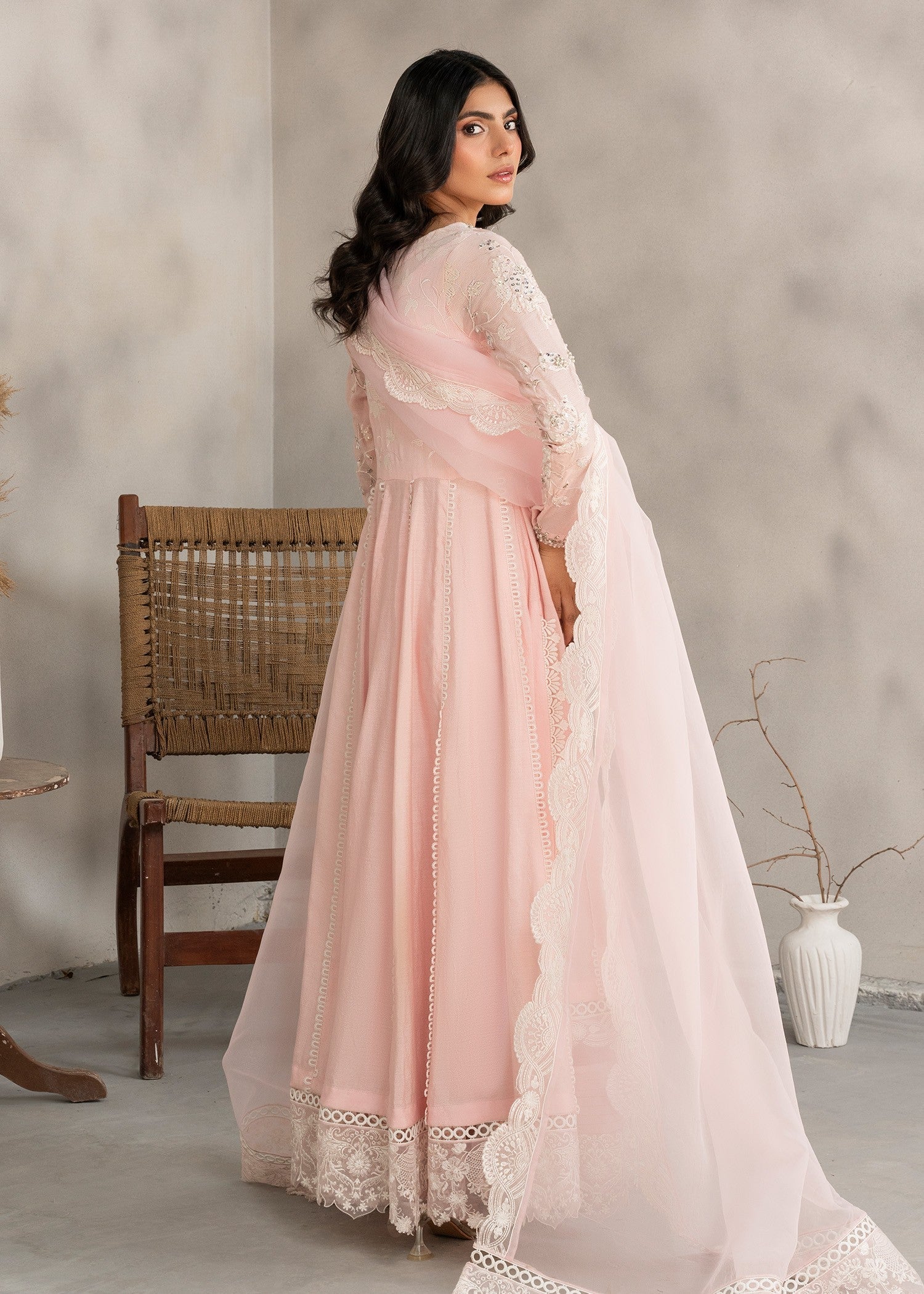 Ladies Embellished Cotton Silk Festive Suit Online in UK USA Canada