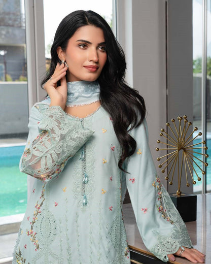 Ladies Embellished Dhanak Shalwar Kameez Online in UK USA Canada