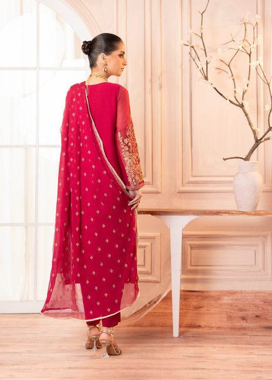 Ladies Embellished Hot Pink Shalwar Kameez Online in UK USA Canada