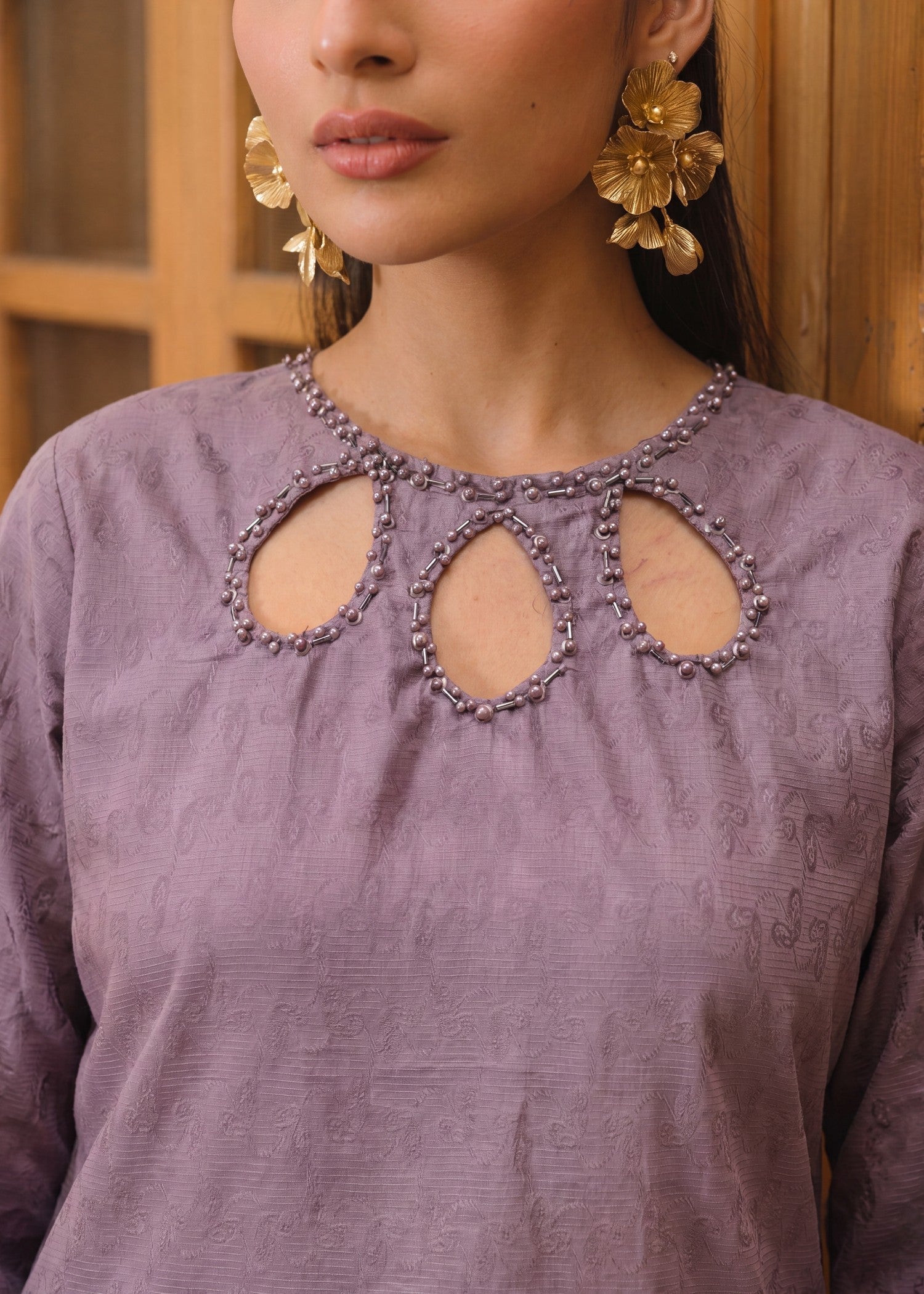 Ladies Embellished Lawn Kurta Set Online in UK USA Canada