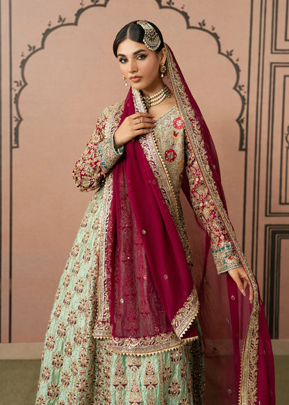 Ladies Embellished Mint Green Shalwar Kameez Online in UK USA Canada