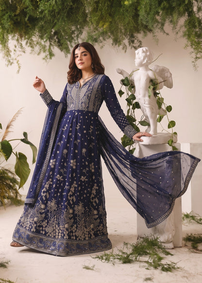 Ladies Embellished Navy Blue Shalwar Kameez Online in UK USA Canada