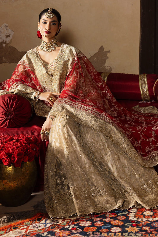 Ladies Embellished Net Wedding Gharara Online in UK USA Canada