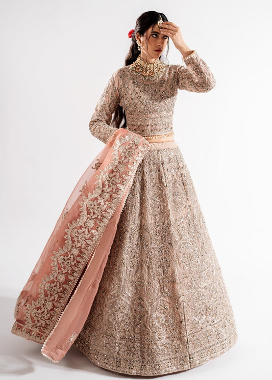 Ladies Embellished Pink Lehenga Suit Online in UK USA Canada