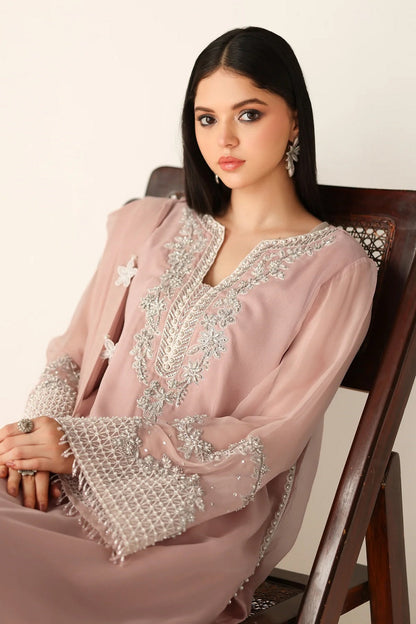 Ladies Embellished Pink Orange Shalwar Kameez Online in UK USA Canada