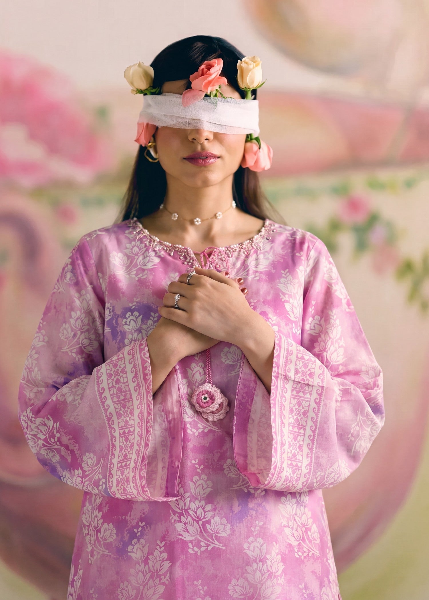 Ladies Embellished Pink Sharara Suit Online in UK USA Canada