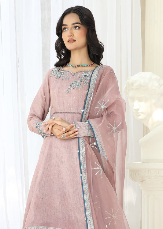 Ladies Embellished Raw Silk Pishwas Suit Online in UK USA Canada