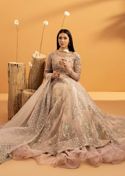 Ladies Embellished Rose Pink Organza Shalwar Kameez Online in UK USA Canada