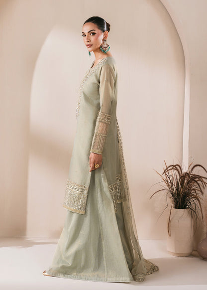 Ladies Embellished Sage Green Masuri Sharara Online in UK USA Canada